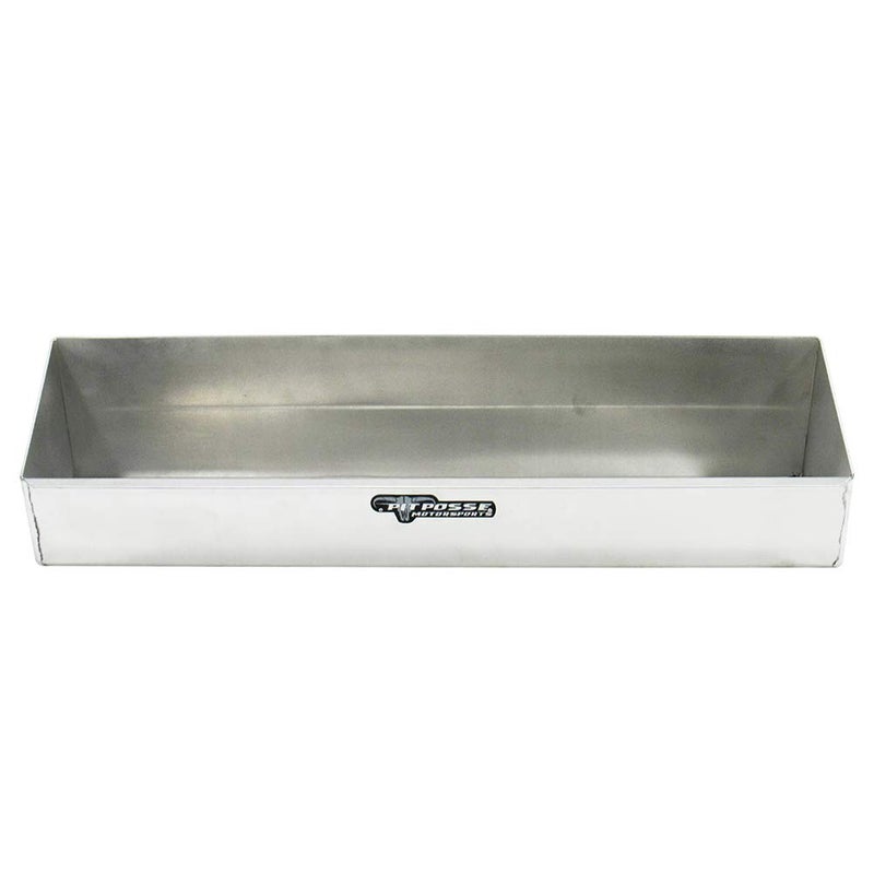 Pit Posse 564 Oil Shelf Caddy 8 Bottle Rack Holder 24" - Made in USA - Holds 8 Quarts of Automotive Motor Engine Oil - Enclosed Race Trailer Shop Garage Aluminum Storage Organizer (Silver) - Image 4